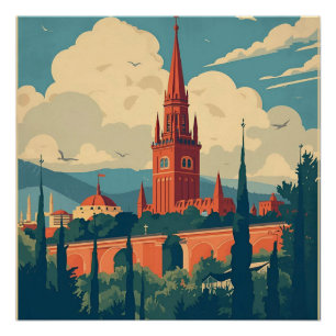 Póster Arte de pared vintage
