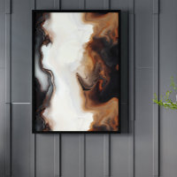 Arte de pintura con fluidos marrones
