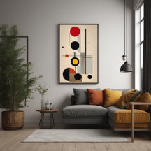 Arte de resumen geométrico Bauhaus moderno