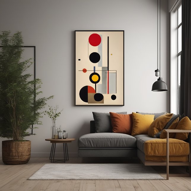 Póster Arte de resumen geométrico Bauhaus moderno (Subido por el creador)