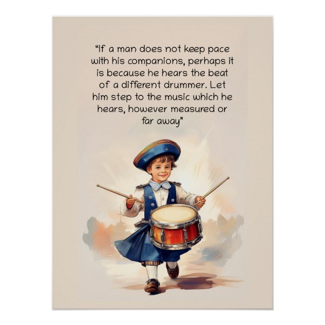 Póster Arte de tambor diferente (Anverso)