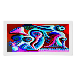 Póster Arte de visión alienígena