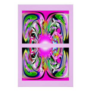 Póster Arte decorativo de fantasía gemela