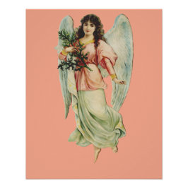 Póster Arte del Ángel Guardián Vigilancia y Gracia Divina