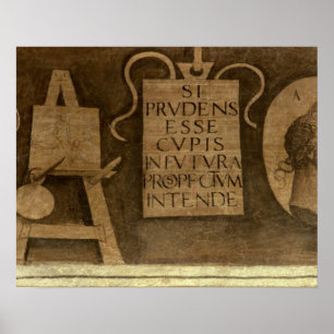 Póster Arte, "del ciclo de las humanidades (fresco)