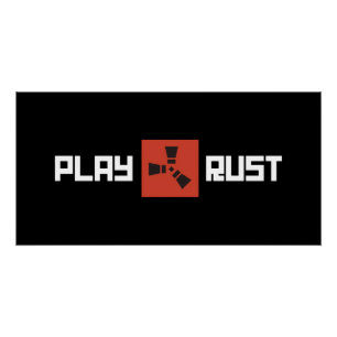 Póster Arte del logotipo de Rust