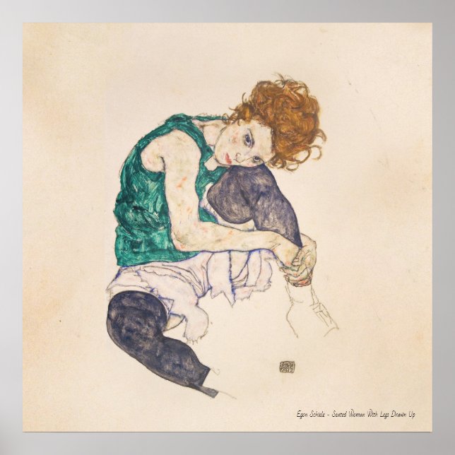 PÓSTER ARTE, EGON SCHIELE SOMETIÓ A UNA MUJER CON LAS PIE (Frente)