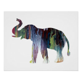 Póster Arte elefante