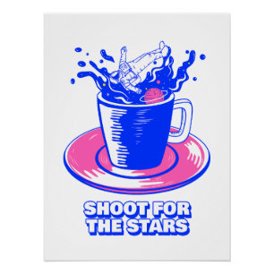 Póster Arte Espacial Aventura Cósmica   Astronauta Brew