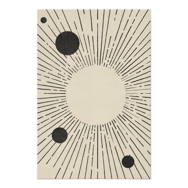 Póster Arte Espacial Retro (Anverso)