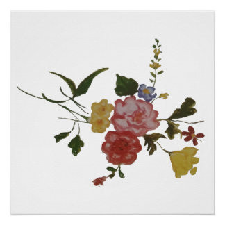 Póster Arte Floral Japonés Flor
