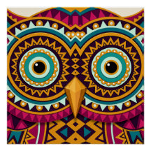 Arte Folclórico de Ojos de Búho