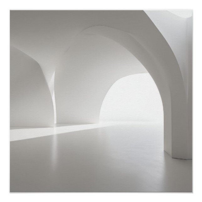 Póster Arte fotográfico de la cúpula interior neutral bla (Anverso)