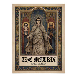 Póster Arte Gótico Cartel de Neo The Matrix