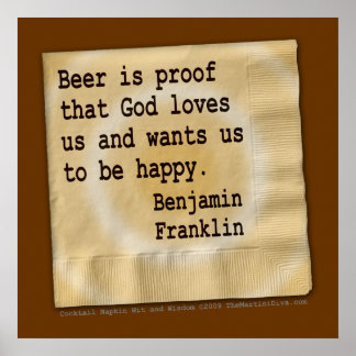 Poster, Arte - La Cerveza Es Prueba