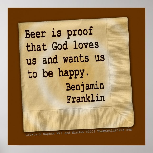 Poster, Arte - La Cerveza Es Prueba (Frente)
