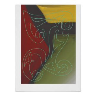 Póster Arte maorí contemporáneo de Roger Whiteside