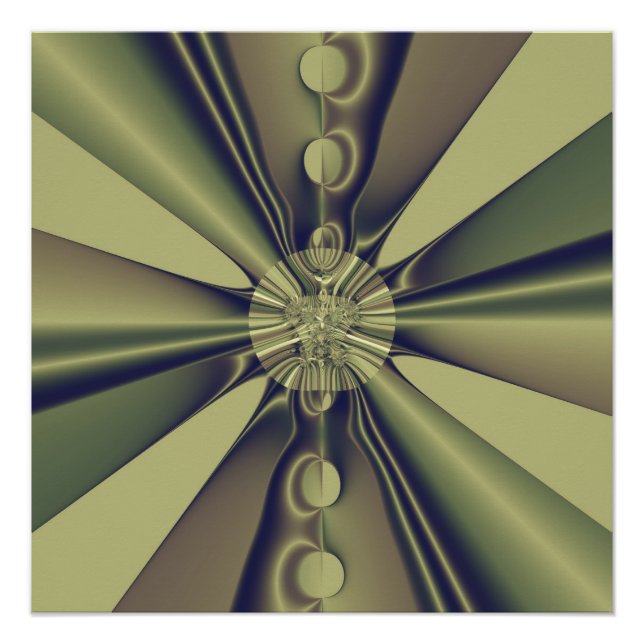 Póster Arte moderno abstracto geométrico terroso (Anverso)