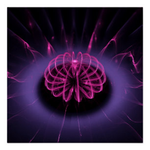 Póster arte moderno Remolino Violeta