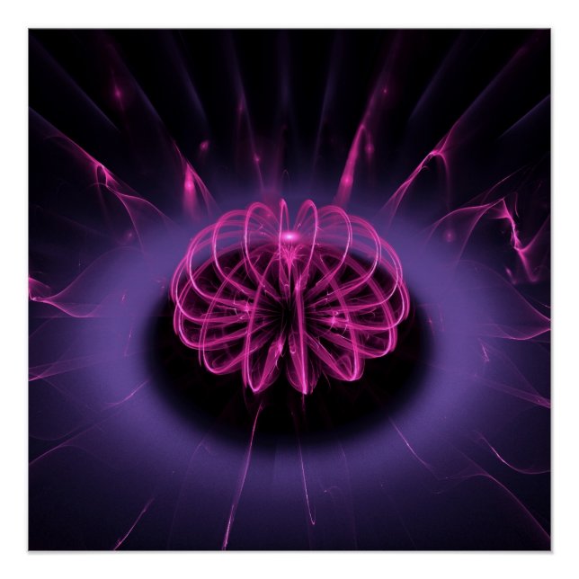 Póster arte moderno Remolino Violeta (Anverso)