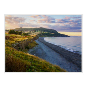 Póster Arte mural de la playa de Greystones Irlanda   Pós