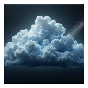 Póster Arte mural de nubes cósmicas: nubes espaciales soñ