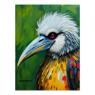 Póster Arte mural del águila filipina - Especies en pelig