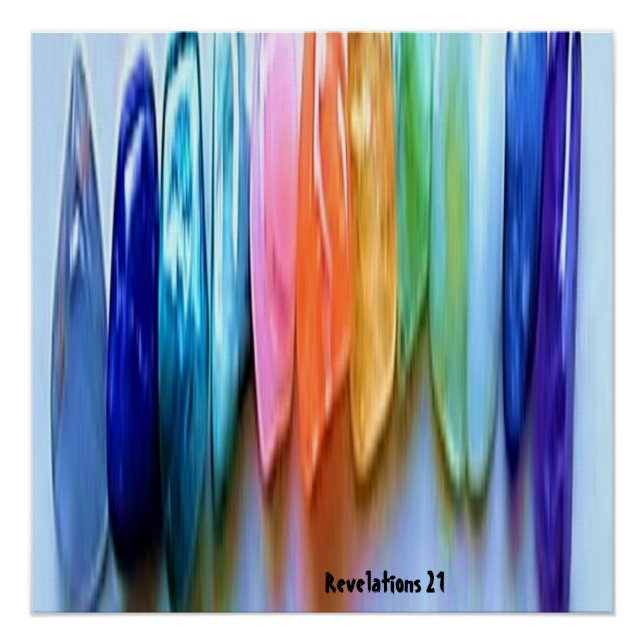 Póster arte mural revelaciones de piedras (Anverso)