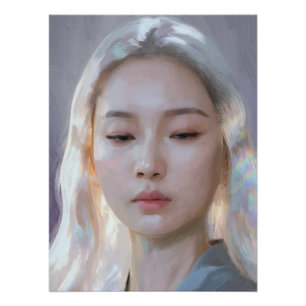 Póster Arte Pastel Holográfico Luminoso