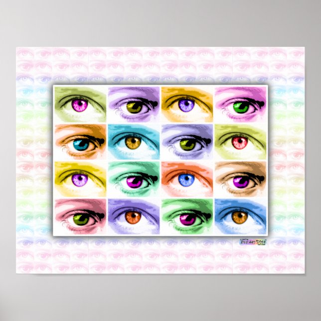 Poster, arte - Pop Art Eyes (Frente)