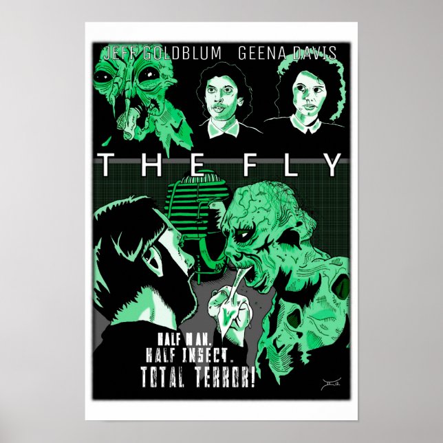 Póster Arte/poster de estilo MONDO "LA FLY" (Frente)