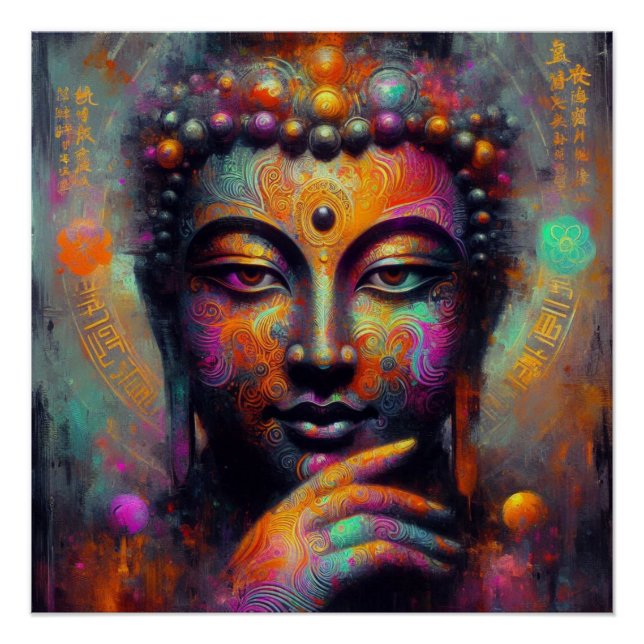 PÓSTER ARTE TRANSCENDENTAL BUDDHA #3 (Anverso)