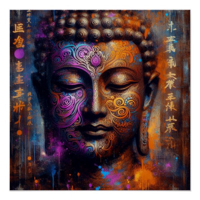 PÓSTER ARTE TRANSCENDENTAL BUDDHA #4 (Anverso)