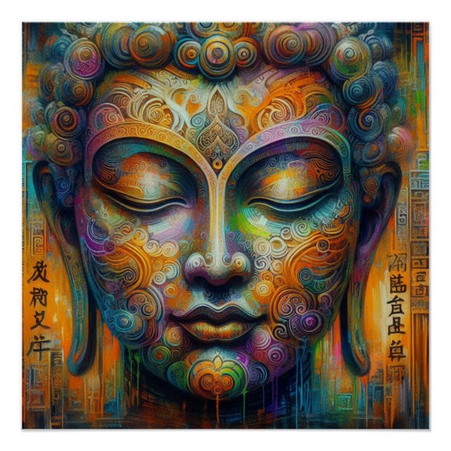 PÓSTER ARTE TRANSCENDENTAL BUDDHA #6 (Anverso)