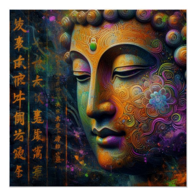 PÓSTER ARTE TRANSCENDENTAL BUDDHA #8 (Anverso)