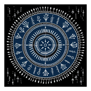 Póster Arte tribal de Warli