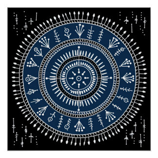Póster Arte tribal de Warli