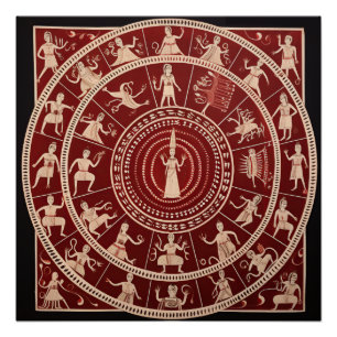 Póster Arte tribal de Warli