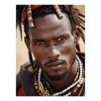 Arte tribal para un hombre africano