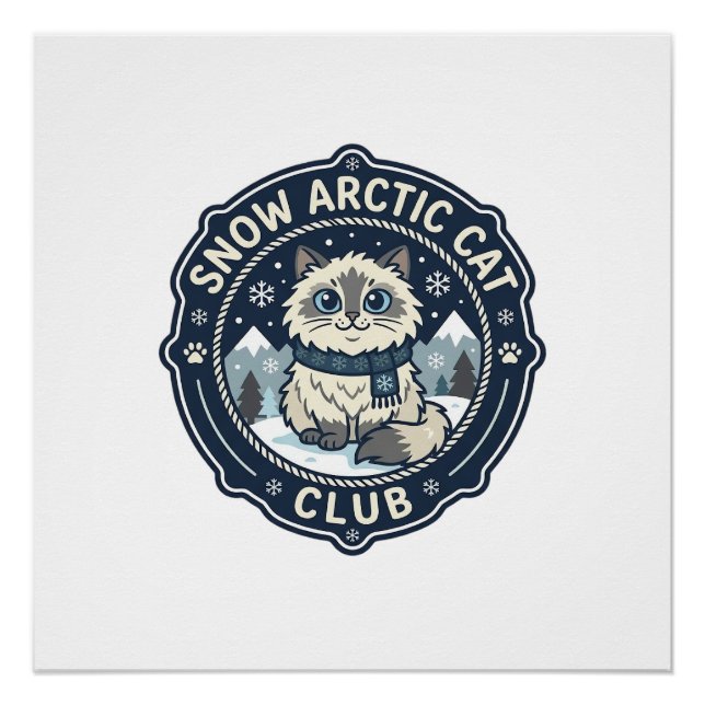 Póster Arte vectorial de Snow Arctic Cat POD - Snow Arcti (Anverso)