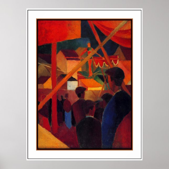 Poster Arte Vintage August Macke Seiltänzer 2 (Frente)