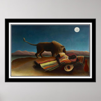 Póster Arte Vintage La Gitana Durmiendo 1897