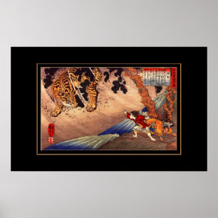 Póster Arte Vintage Tigre