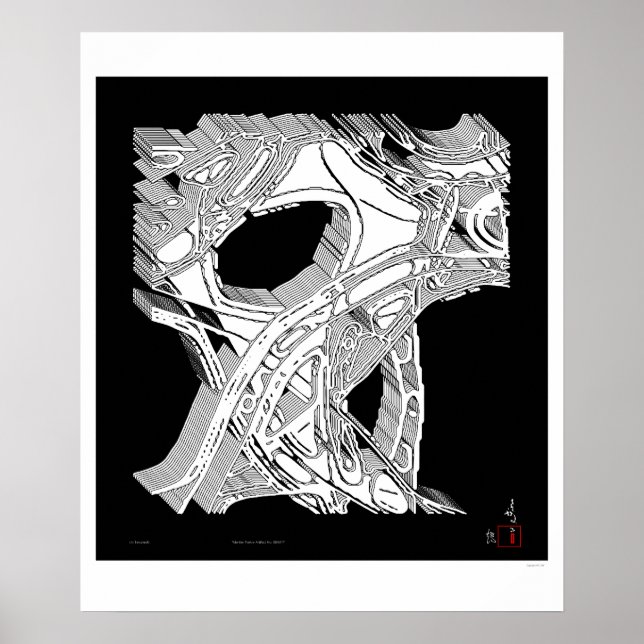 Póster Artefacto de poesía marciano (Frente)