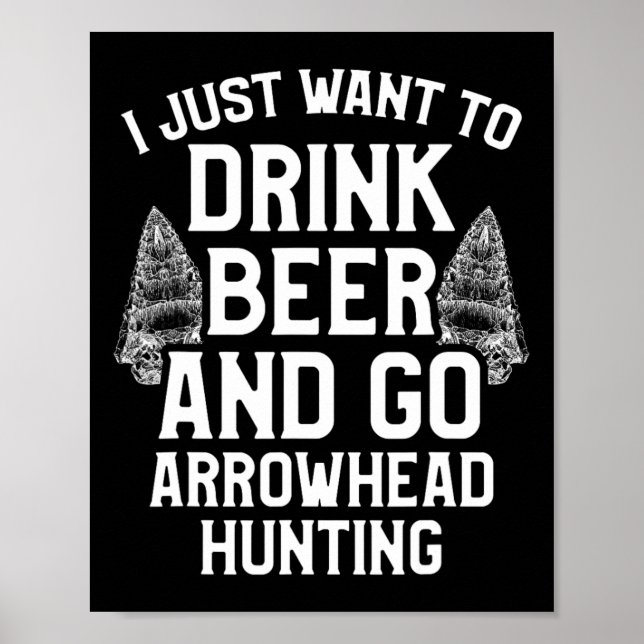 Póster Artefactos de cerveza H del colector de caza de al (Frente)