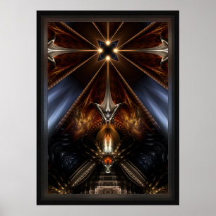 Póster Arteknyia Fantasy Fractal Art Composition