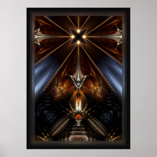Póster Arteknyia Fantasy Fractal Art Composition
