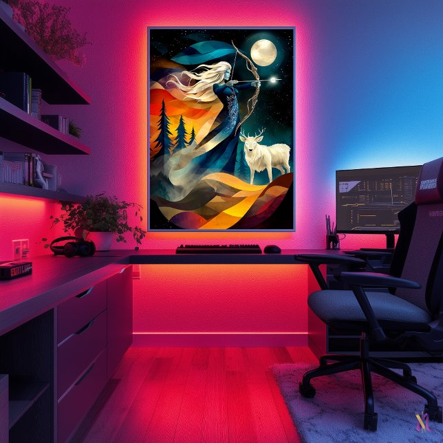 Póster Artemis - Leyenda Minimalista cubista - Diosa (Subido por el creador)