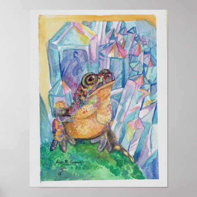 Póster Artes acuáticas de Rainbow Geode Toda (Frente)