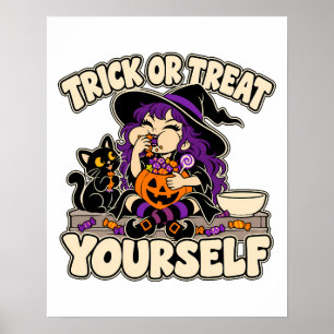 Póster Artes de Halloween para Tratar o Engañar a Ti Mism